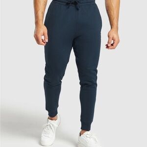 Gymshark Crest Navy Blue Joggers